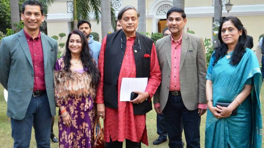 MP Shashi Tharoor takes part in 'Bikaner House Dialogues'