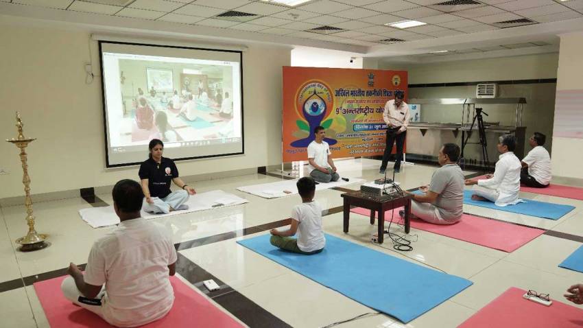 AICTE celebrates 9th International Yoga Day Event at AICTE Headquarters, highlights importance of good health