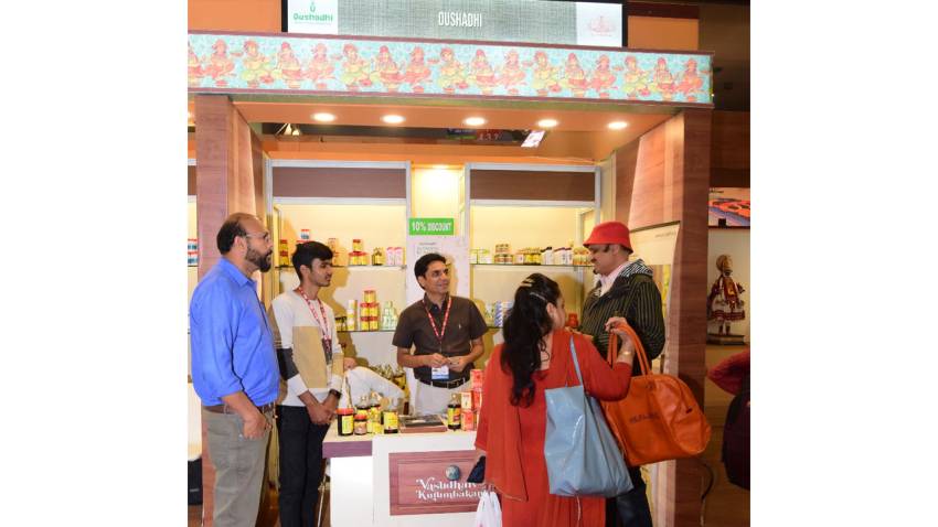 Heal your body, mind, and soul with Ayurveda products from the 'Oushadhi' stall at Kerala Pavilion